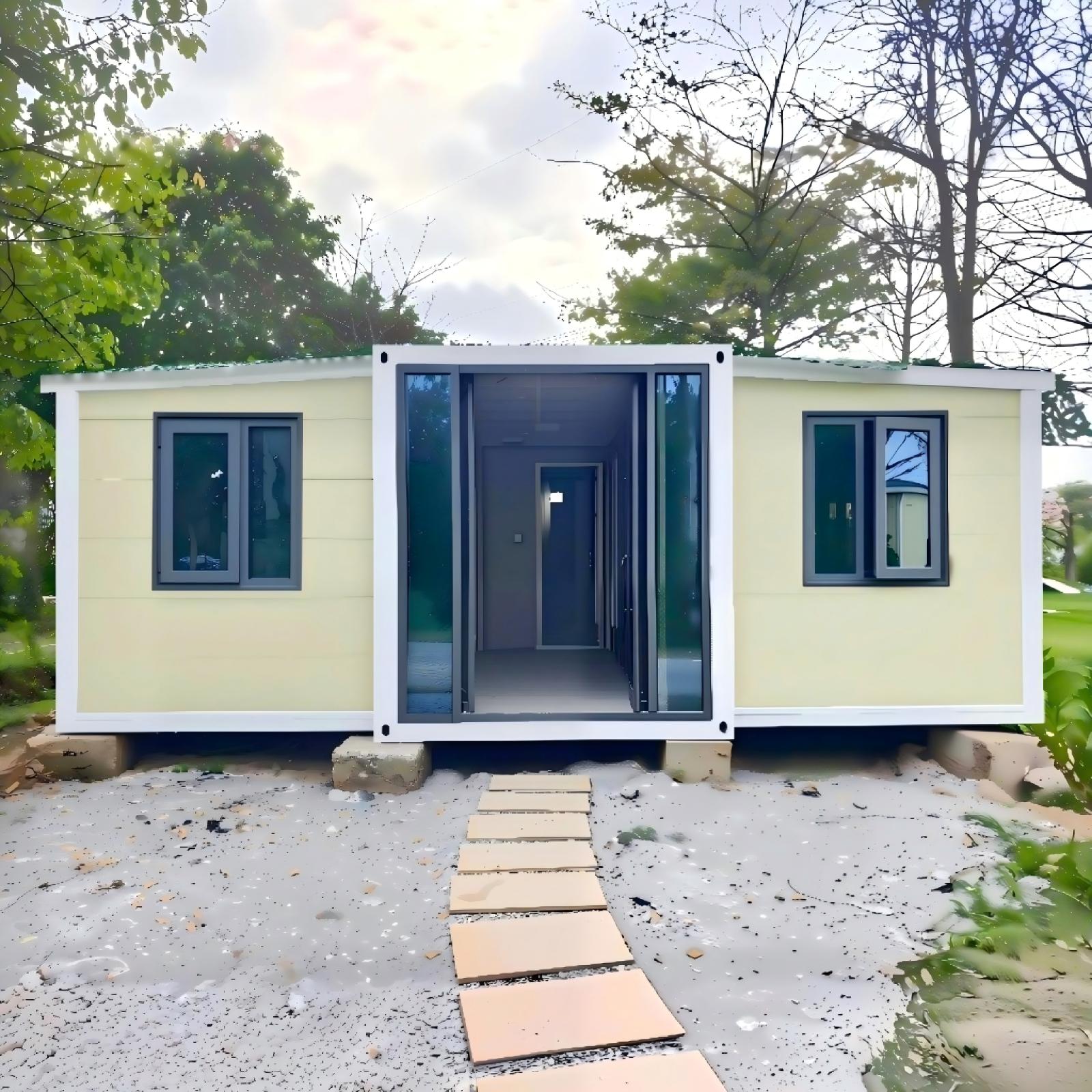 Casa Expansível no jardim